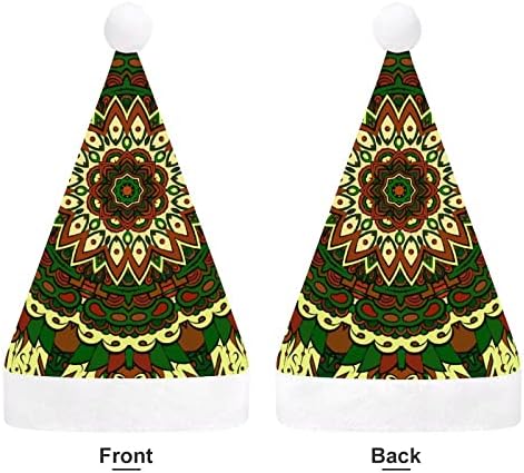 Telha tracery mehndi chapéu de natal chapéu de santa para adultos unissex Comfort clássico boné de natal para férias