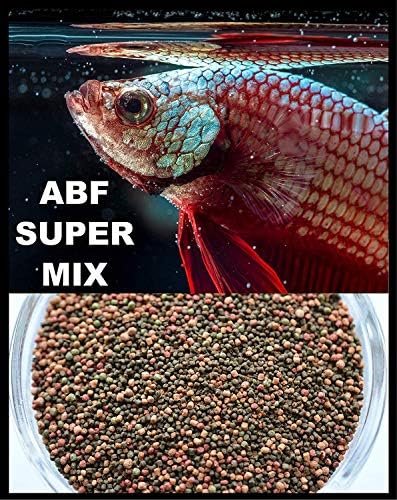 AquaticBlendedFoods ABF Small flutuante e super mistura lenta, comida de peixe, betta, gourami, ABF120A