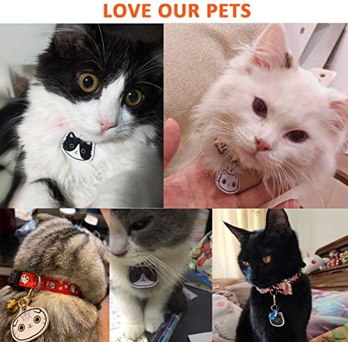Tags de identificação de gato de Furbb, etiquetas de gato personalizadas Tags de identificação de animais de estimação Cute