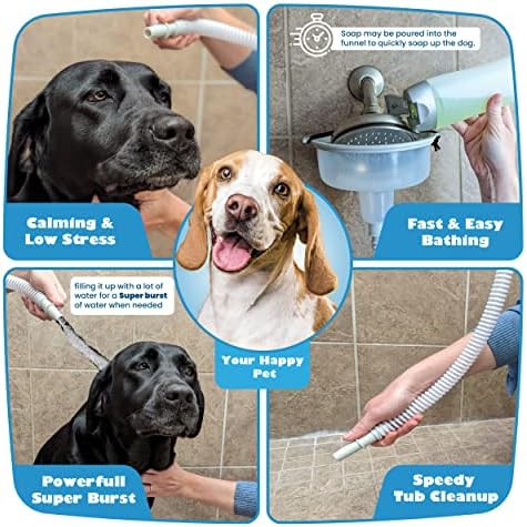 O acessório de lavagem de cães mágicos | PET REPARAÇÃO DO PET REPARAÇÃO | Comprimento de 6 pés | Fluxo livre de ferramentas,