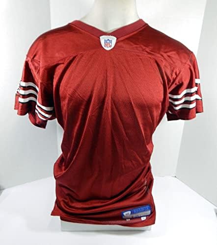 2004 San Francisco 49ers Blank # Jogo emitido Red Jersey 40 DP34709 - Jerseys usados ​​na NFL não assinada