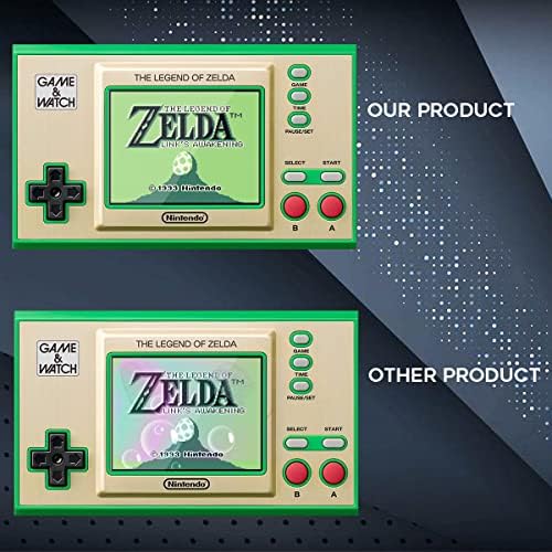 ORZERO Compatível para Game & Watch The Legend of Zelda, Super Mario Bros Protetor de tela de vidro temperado, 9 HDUND HD ANTI-SCRACK