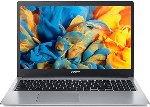 Acer 2022 15 polegadas HD IPS Chromebook, Intel Dual-Core Celeron Processor de até 2,55 GHz, 4 GB de RAM, armazenamento de 128