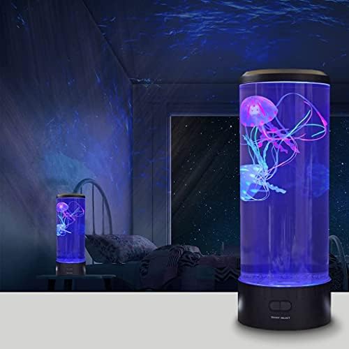 Água -fosfisos aquário Night Light com controle remoto Alteração de cor Mesa de humor LED Luz de sala ideal mesa USB Battery
