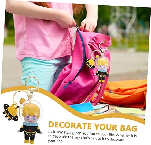 Galpada Backpack Charms Away Bell Decor Key Ornament Goodie Chain Bag D e Cartoon de Ornamentos com anel traseiro