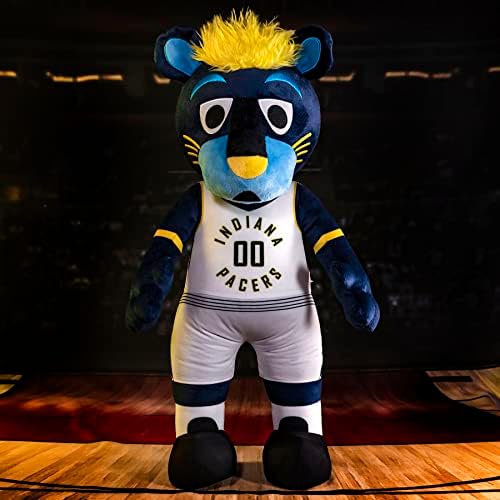 Bleacher Creaturas Indiana Pacers Boomer 20 Jumbo Mascot Plush Figura- um mascote para brincar ou exibir