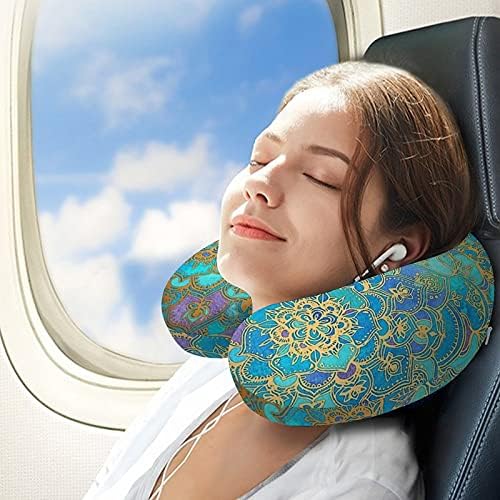 Travesseiro de travesseiro em forma de vidro de vidro de vitral para o escritório de viagem para viagens de viagens de avião cochilando