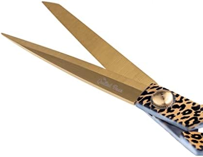 As tesouras de tecido de urso acolchoadas - Blade de precisão de titânio de 8,5 Tesouras de serviço pesado nítidas ótimas