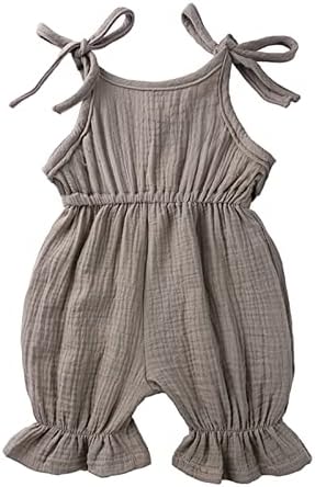 Verão 1 peça roupa recém -nascida bebê menino menino garoto de linho de algodão macacão macacão mangas mangas mangas