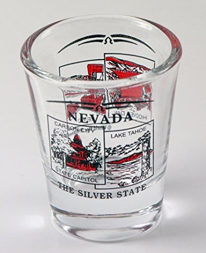 Cenário do estado de Nevada Red New Shot Glass
