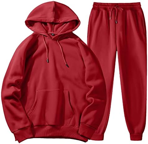 SOPZXCLIM RUSTES STUNS PARA MENS 2 peças roupas atléticas conjuntos esportivos confortáveis ​​suéter e calça de traje de traje de