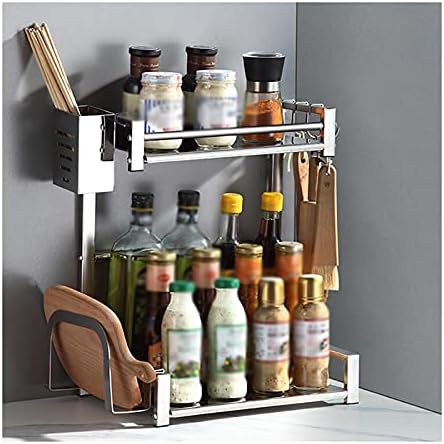 TOMYEU MULTIFUNCUNCO SPICE RACK RACK RACK RACK DOUSTURA Mesa Top Organizer Cozinha Suprimentos Prateleiras UNIDADE ESPAÇO