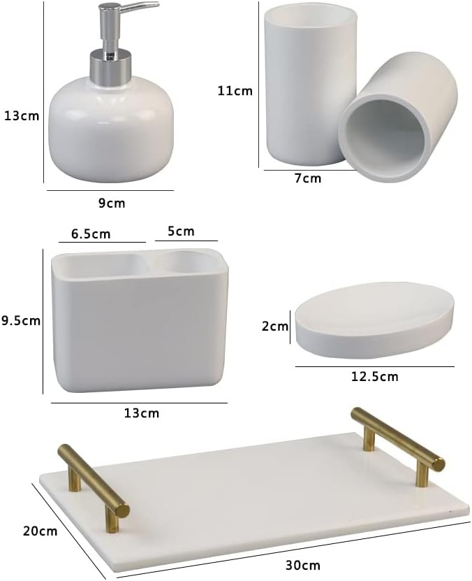Slsfjlkj Kit de suprimentos de banheiro nórdico Conjunto de lavagem do banheiro elétrico escova de dentes elétrica Cuple