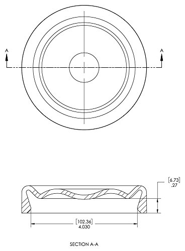 CAPLUGS QRFP2500Q1 Protetor de flange de face elevada de plástico. RFP-2500, PE-LD, para a classe de pressão 400.600.900.1500.2500.