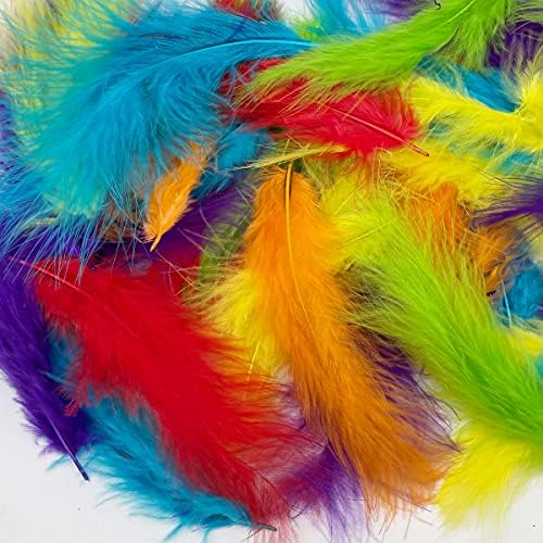300pcs penas coloridas de peru plumage penas 4 -6 para crianças artesanato festas de casamento decoração balões