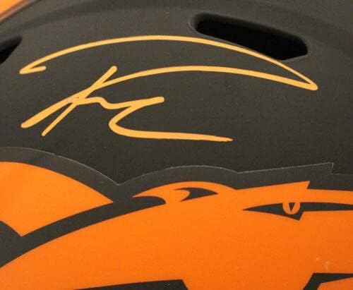 Russell Wilson autografou o Denver Broncos f/s Eclipse Speed ​​Helmet Fan 36559 - Capacetes NFL autografados