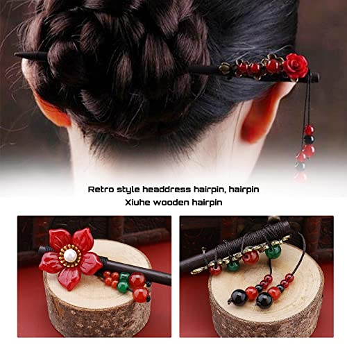 3pcs Hairpin Flores de cabelo Posca de cabelo Flower Cosqueiros