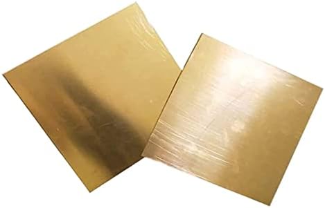Yuesfz Metal Foil de cobre Folha de cobre Metal Brass Cu Metal Plate Folha Placa de superfície lisa Organização requintada,