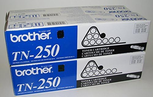 Brother TN250 Toner Cartuctidion - Valor 4 Pacote em embalagens de varejo - Irmão genuíno TN -250, Multi Pack de 4 cartuchos