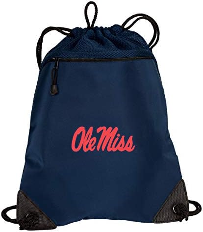 Broad Bay University of Mississippi Drawstring Backpack Ole Miss Cinch Bag - Malha e microfibra exclusivas