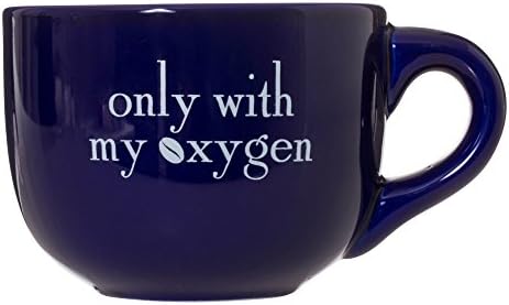 Você gosta de café? Somente com meu oxigênio - 16oz de luxo com café com leite caneca