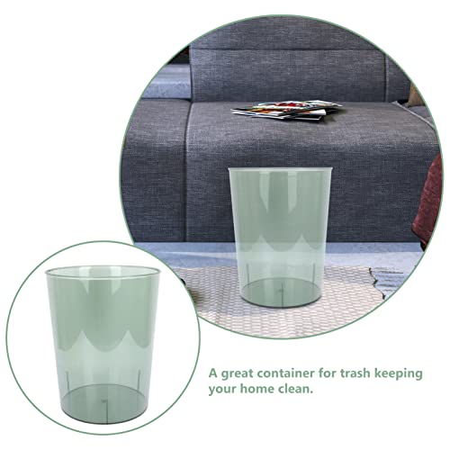 Basca de lixo doméstico do Doitool Dustbin para verde (armazenamento de cesto aberto pequeno lixo colegial lixo transparente