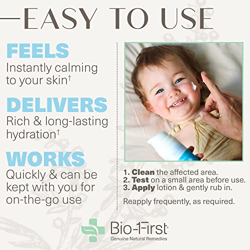 Bio -primeiro - Loção de resgate da pele ultrassensível - Hidratante do corpo e rosto - Cuidados com a pele hidratantes para eczema,