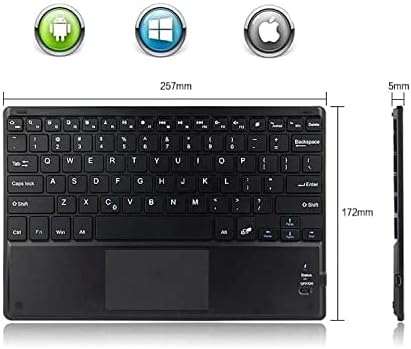 Teclado de onda de caixa compatível com coopers Android tablet CP80 - teclado Bluetooth Slimkeys com trackpad, teclado