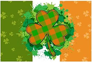 Feliz dia de St. Patrick's Wallstickers Design sua própria citação de parede Irlanda Flag Irish Shamrock Clovers para sala de