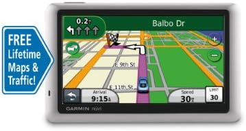 Garmin Nüvi 1450lmt Navigador GPS portátil de 5 polegadas com mapa vitalícia e atualizações de tráfego