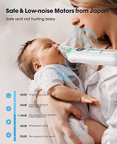 aspirador nasal de bebê de cera, otário do nariz de bebê, otário automático de booger para bebês, sucção elétrica