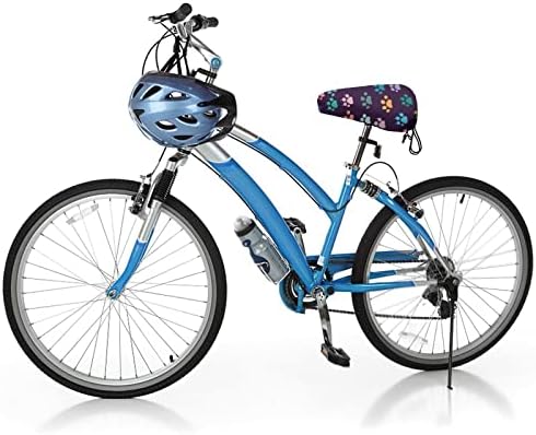 Sonho colorido, capa de bicicleta à prova d'água e à prova de poeira cobertas de almofada de sela macia ajustável