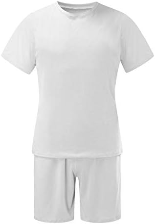 BEIBIA 2021 MENS SPORTS STILHE PLUS, Roupa de verão de 2 peças camisetas e shorts Sorta casual conjunto de trajes de tracksuits