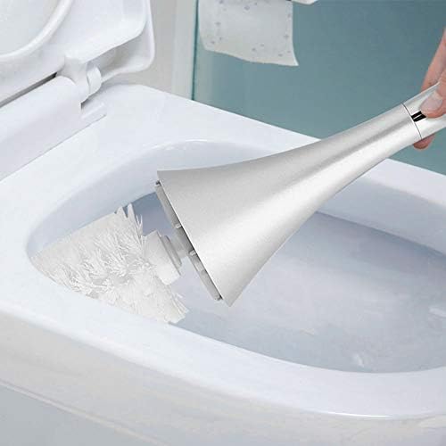 Brush e suporte do vaso sanitário FTVogue com base de aço inoxidável Base criativa de lavagem de banheiro criativo Kit de acessórios