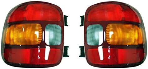 Rarefelétrico Novo par de luzes traseiras compatível com Chevrolet Silverado 1500 1999-2003 15224277 19169012 152224276