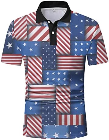 Tamas de camisetas Homens Definir Menas Moda Primavera Verão Casual Manga curta Bandeira do pescoço Tops Mens Tops ativos solto