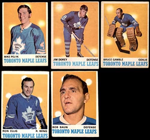 1970-71 O-PEE-Chee Toronto Maple Leafs perto da equipe Conjunto Toronto Maple Leafs GD+ Maple Leafs