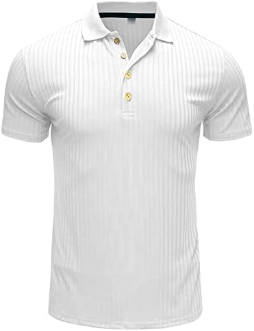 Camisa de pólo masculino Rápida de manga curta de tiro curto T Camisetas de verão Casual Horture Wicking Tee Tops Roupas elegantes