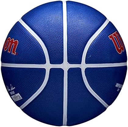 WILSON NBA 75º Basquete ao ar livre - azul, tamanho 7-29,5