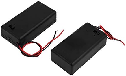 X-Dree 6 PCs On/Off Switch 2 Caixa de suporte de bateria coberta para bateria de 9V (6 piezas de interruptor de Encendido/Apaagado