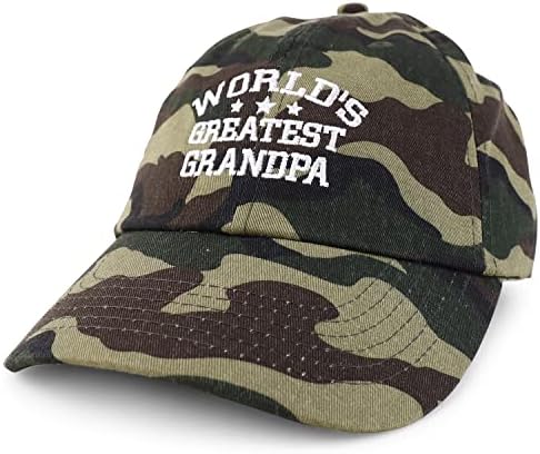 Trendy Apparel Shop Maior Vovô do Mundo Banco de beisebol de algodão macio de baixo perfil de perfil