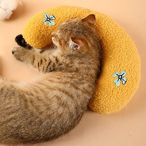Almofado de gato extravagante, travesseiro pequeno para gatos, brinquedo de calma de gato macio ultra macio, saco de catnip costurado