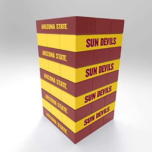 Rico Industries NCAA Arizona State Sun Devils Mini Team Travel Team Tower - Wood Stackem Game