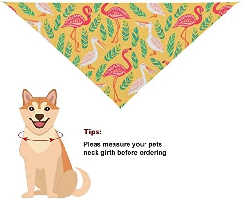 Tropical Flamingos Pelicans Dog Bandanas Figurinos de Halloween Pet para cães Cats Triângulo de estimação Pet Bandanas Sconhas Bibs