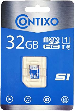 Contixo 32 GB Micro SD Card - Compatível com telefone celular, tablet, drones, fone de ouvido, câmera, cartão de memória SD até 95 MB/s