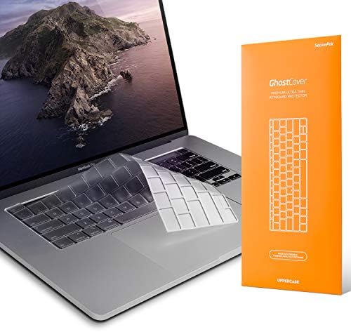 Uppercase Ghostcover® Premium Ultra FinBoard Capa Protetor de teclado compatível com 2020 2021 2022 Intel ou MacBook Pro 13 e 2019-2020