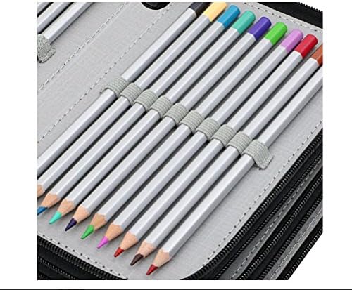 OLIKE Multi-camada 72 Zipper Lápis Caso Lápis Bag Organizador de armazenamento Pouca portátil para menino menino Escola