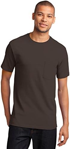 Port & Company Men's essencial camiseta com bolso