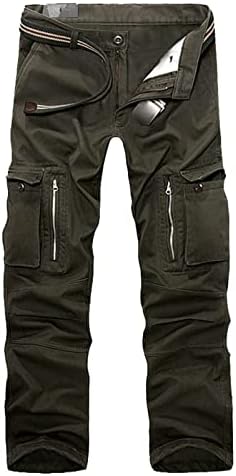 Calça de carga tática DGOOPD para homens mais calças de pernas retas de pernas alongadas calças de trabalho