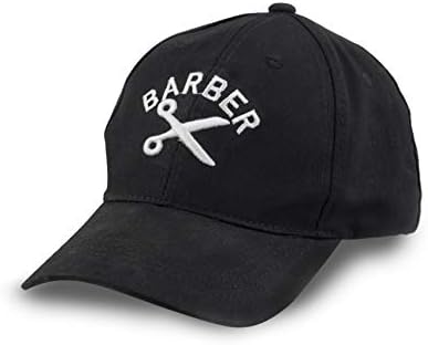 O logotipo do barbeiro Barbermate® FlexFit Bordeded Baseball Baseball Chapela se encaixa mais